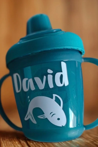 Baby beker bedrukt naam gepersonaliseerd