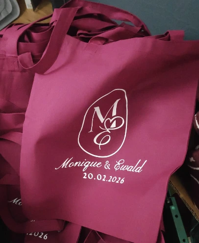 tote bag bedrukt naam logo gepersonaliseerd