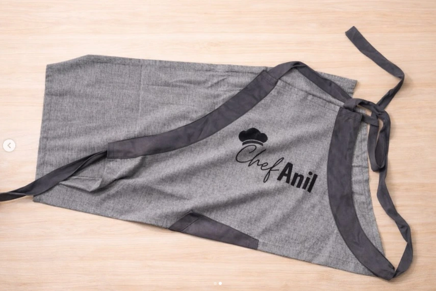 keuken schort bedrukt naam gepersonaliseerd