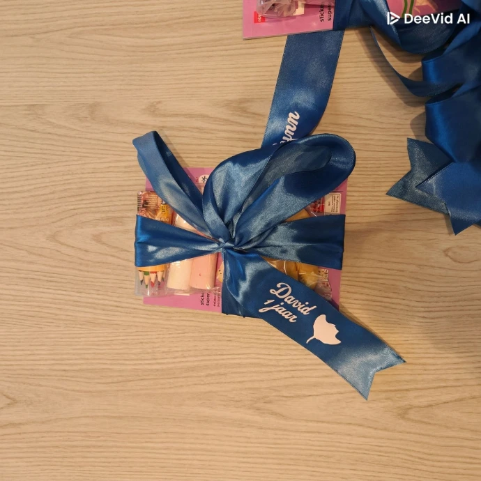 traktatie verjaardag bedrukt naam logo gepersonaliseerd