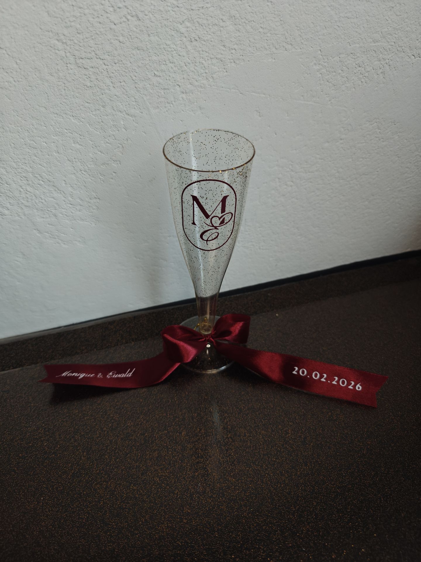 beker lintje bedrukt naam logo gepersonaliseerd