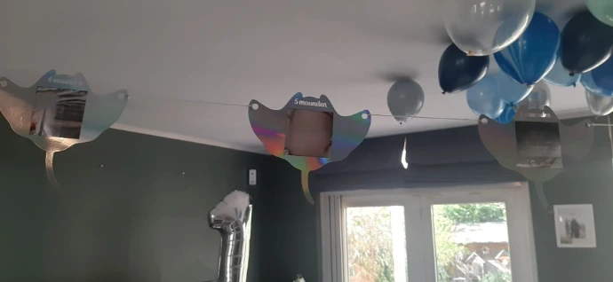 slinger foto decoratie logo naam gepersonaliseerd