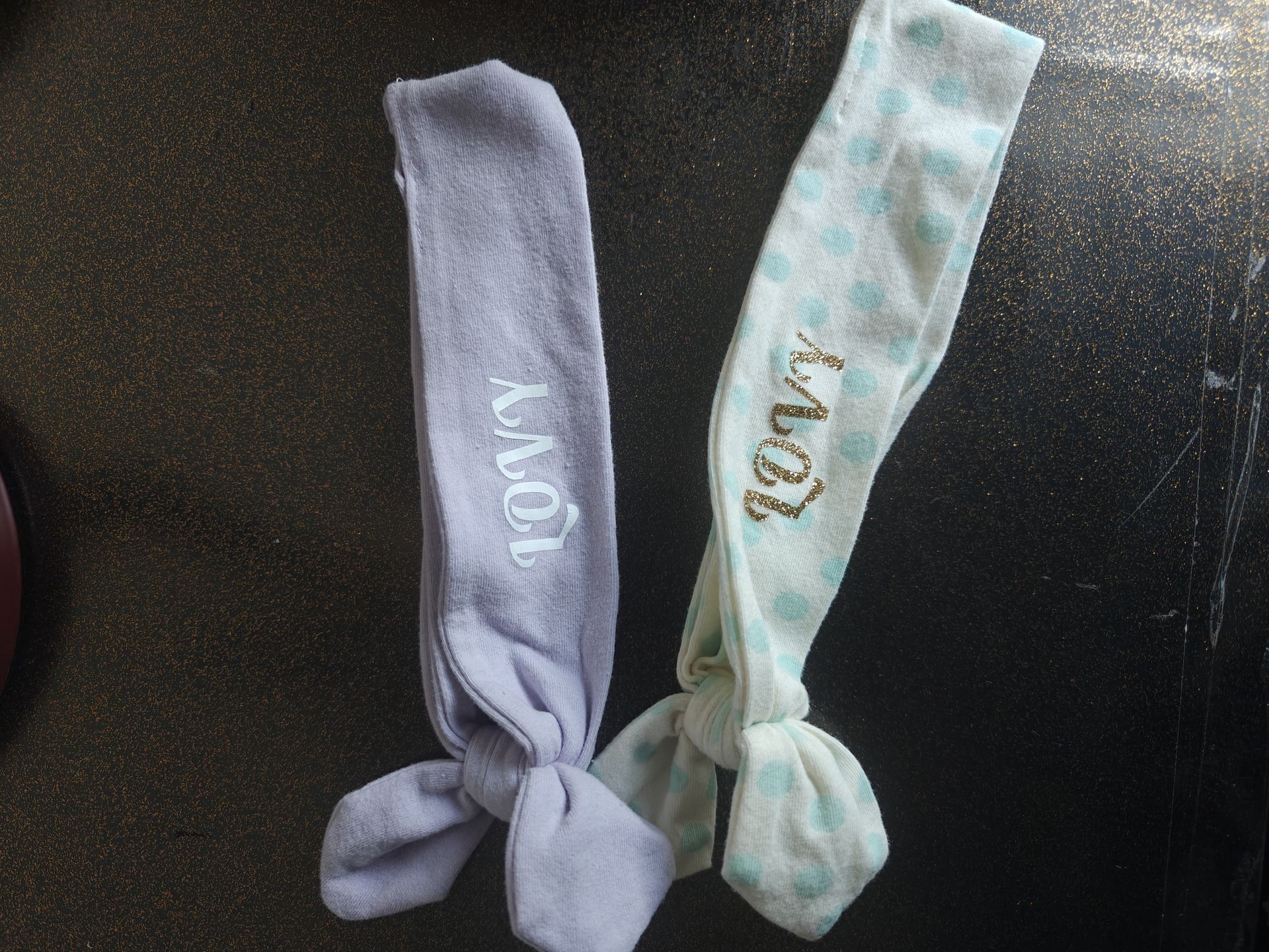 baby headband bedrukt naam logo gepersonaliseerd