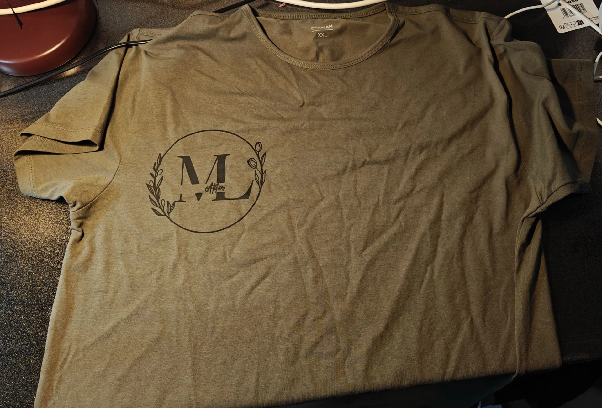 t shirt bedrukt naam logo gepersonaliseerd